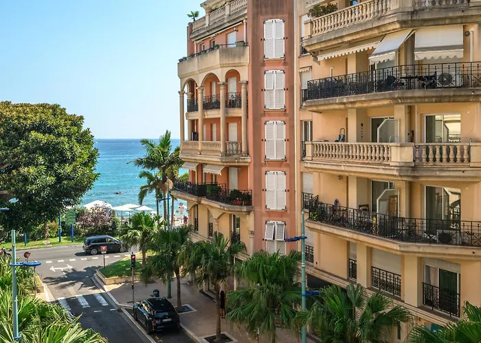 Queen Garden Iii, Elegant 2 Pieces Au Coeur Du Centre Ville, Vue Laterale Mer, Ac * Menton